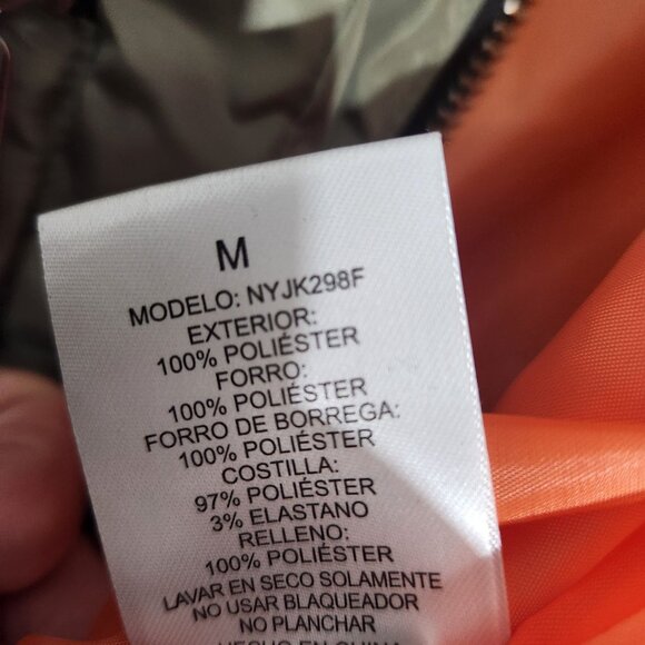 Ci Sono Olive Green Faux Shearling Hooded Oversized Puffy Parka Puffer Coat M - Picture 4 of 16